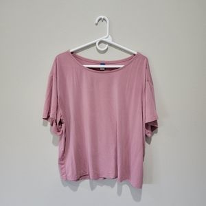 Old Navy Basic Pink Flowy Tshirt Size Large